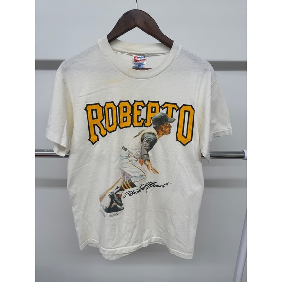 Hanes Other - Vintage Single Stitch 90s Roberto Clemente MLB T Shirt size Medium‎
